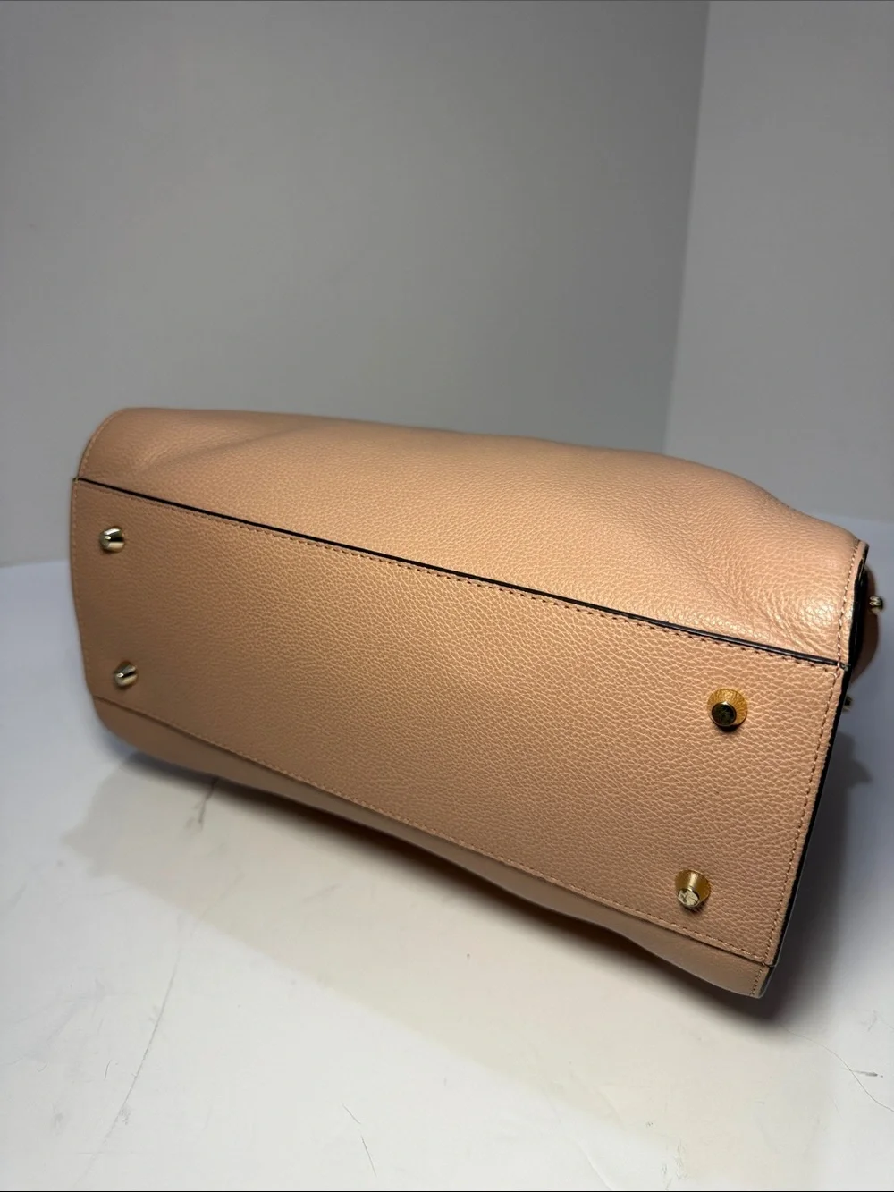 Furla Beige Leather Top-Handle Satchel - Picture 12 of 13